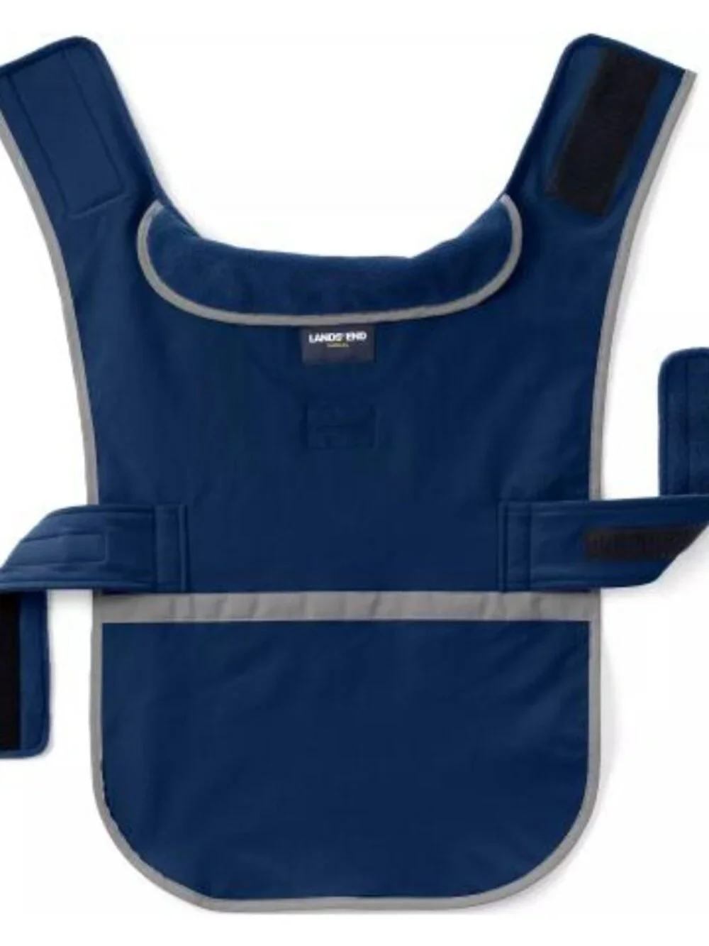 Lands' End Dog Solid Squall Jacket Small in Mariner Blue